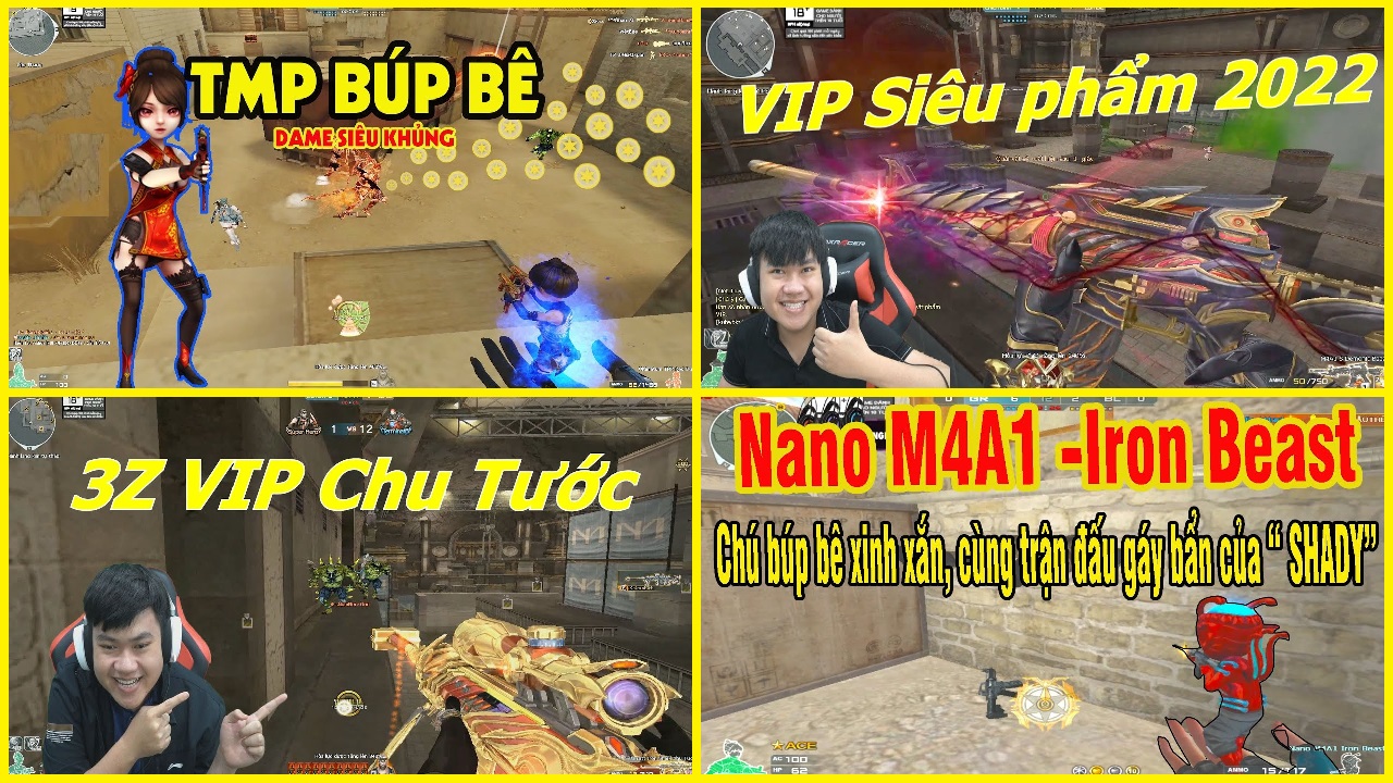 TMP BB | M4A1 VIP Ác Quỷ | 3Z Chu Tước | M4A1 Nano | 2 NV Tẩy